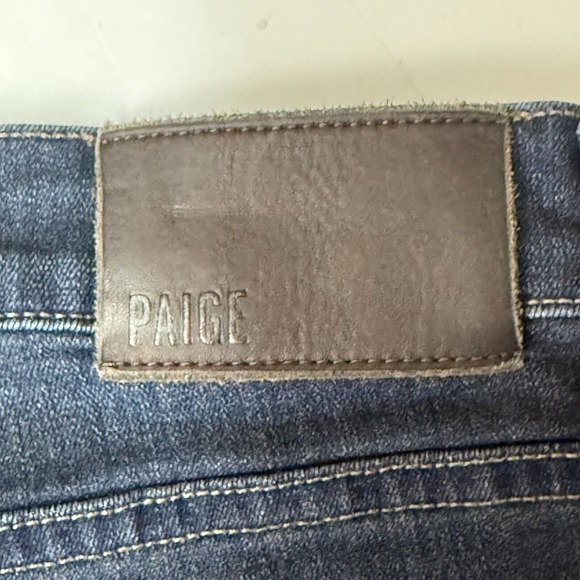 Paige Jeans Womens 36 Blue Federal Straight Dark Wash High Rise Stretch Preppy - Picture 9 of 14